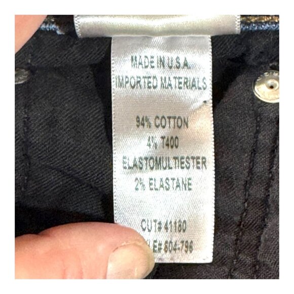 Citizens Of Humanity Jeans Mens 34 Blue Dark Wash Perfect WHISKERED Made in USA - Picture 8 of 8